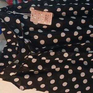 Her Destiny Palazzo Polka Pants Black M